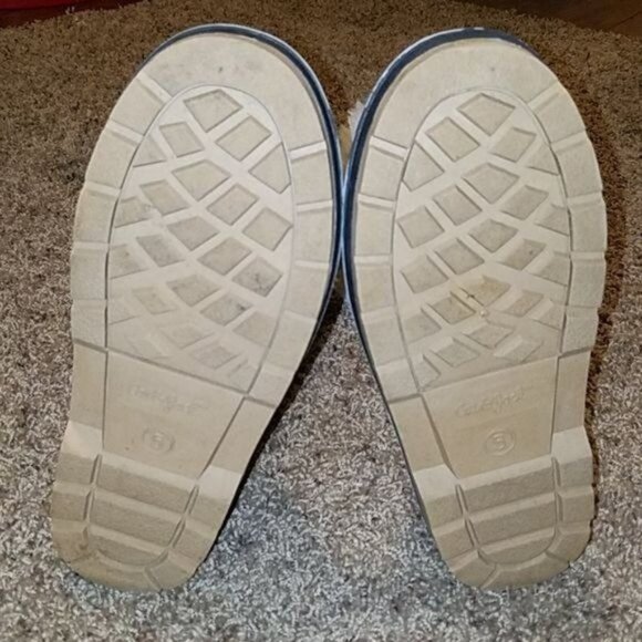 Cat & Jack Boots Leather Fur Winter SNOW Waterproof Kids YOUTH GIRLS Size 5 - Picture 7 of 11